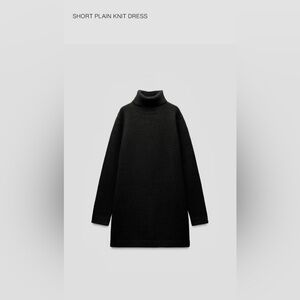 Zara 
Short plain knit dress
“New”